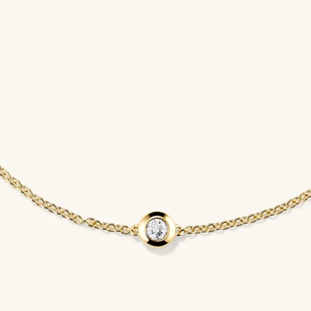 Mejuri 14k Solo Diamond Bracelet